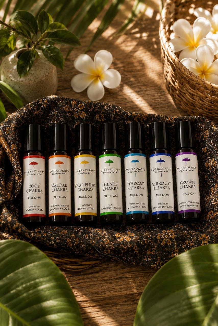 Полный набор из семи чакральных масел Bali Radiance